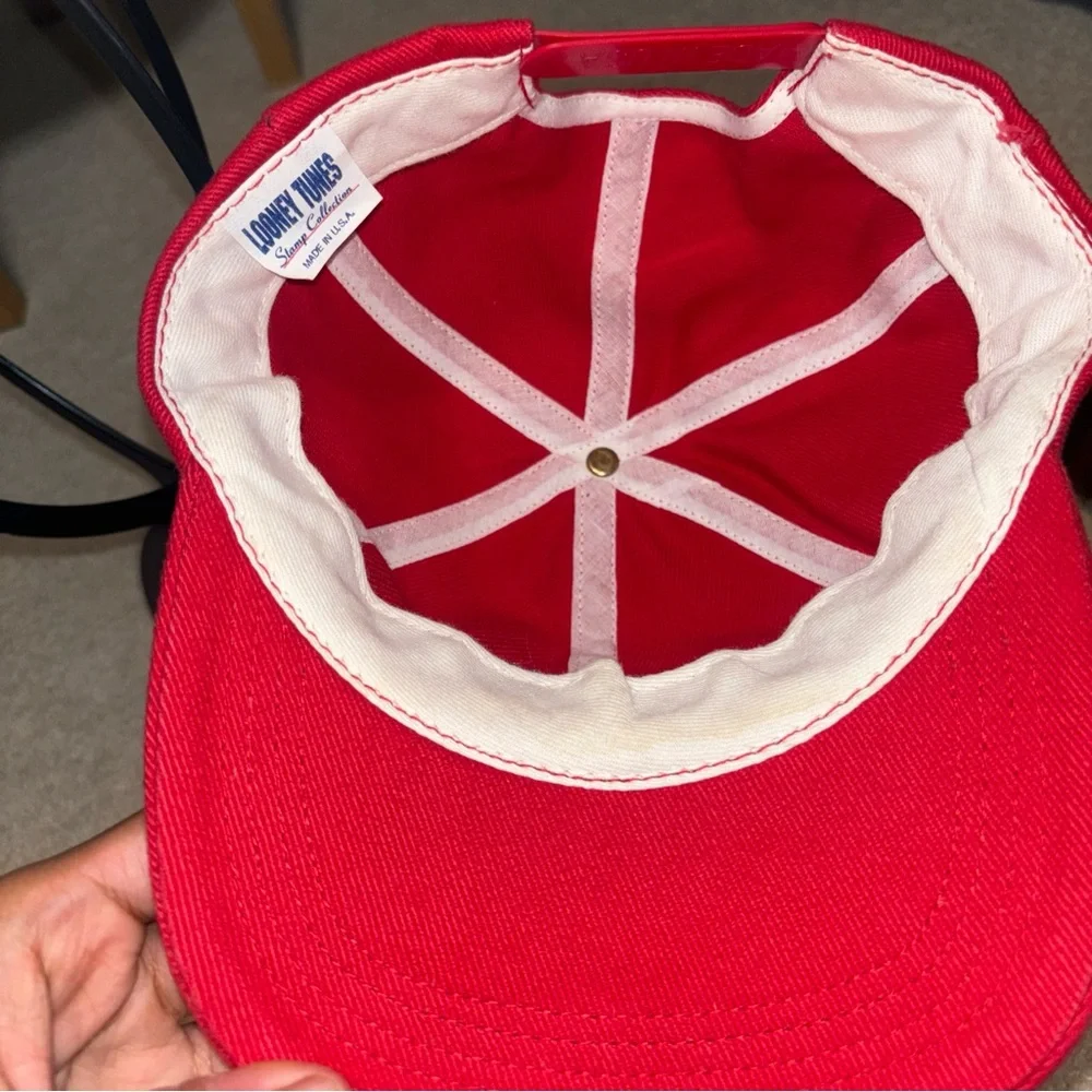 Vintage Looney Tunes Stamp Collection US Mail Bugs Bunny Snapback Hat Cap - Picture 5 of 6